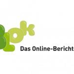 Logo von Blok, dem Online-Berichtsheft, in bunten Buchstaben und modernem Schriftzug.